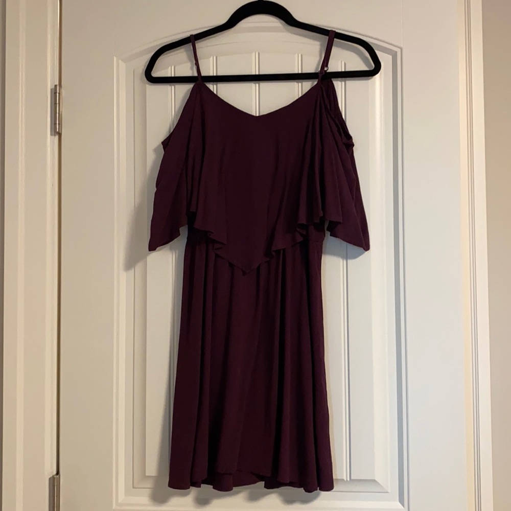 Flowy plum dress